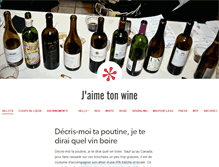 Tablet Screenshot of jaimetonwine.com